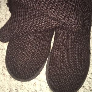 Ugg knitted boots brown size 9